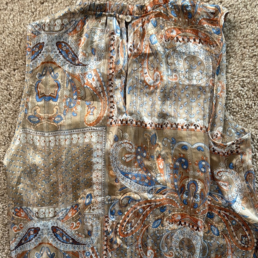 Rachel Zoe Multicolored Sleeveless Relaxed Blouse - Picture 4 of 4